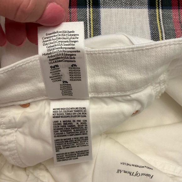 Mother Denim Jeans The Kick It in Fairest of Them All White jeans sz 32 - Picture 8 of 8